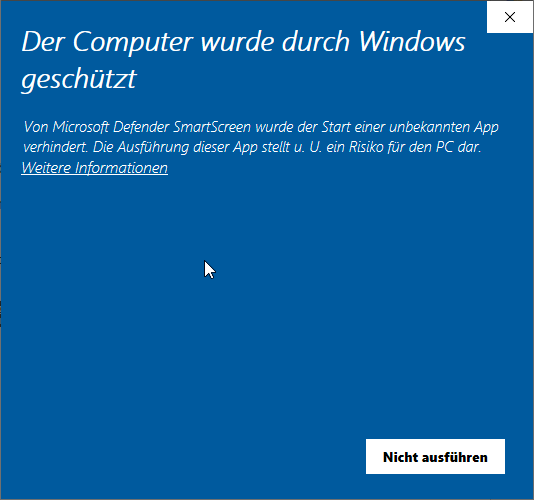 Windows Smartscreen - Schritt 8